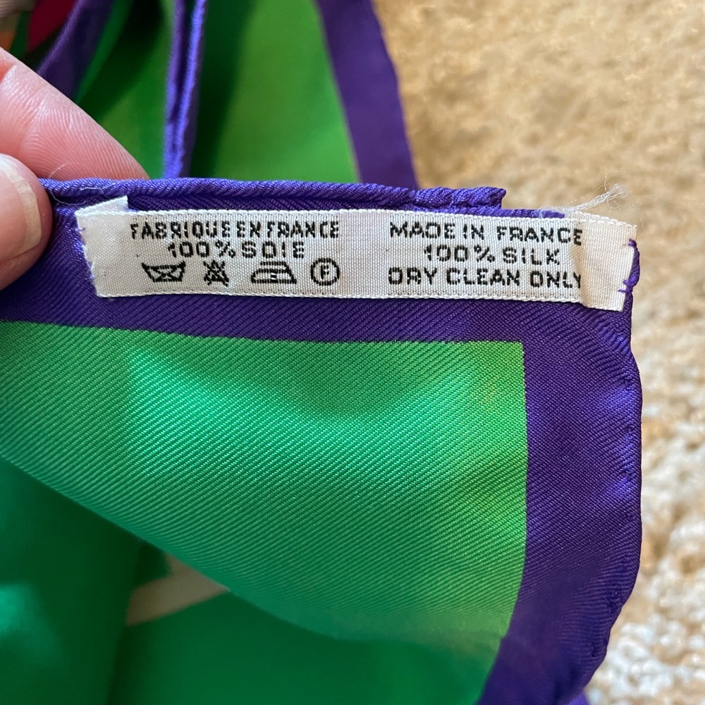 Hermes floral rose scarf